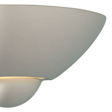 Image of Dar Vector Ceramic Uplighter Wall Light