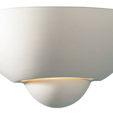Image of Dar Vector Ceramic Uplighter Wall Light