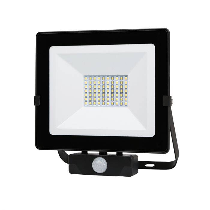 Image of Envirolight Eco 50W 4000Lm Cool White LED IP54 Floodlight with PIR Movement Sensor
