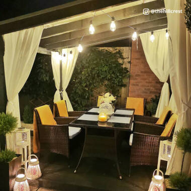 Image of EasyFit Core 12v Garden Lights - Squirrel Cage LED Festoon Lights - 10 Lights