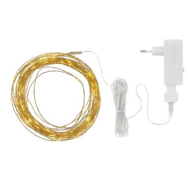 Image of Sirius 15.9M Knirke LED Gold Micro Wire Fairy Lights - 160 Lights