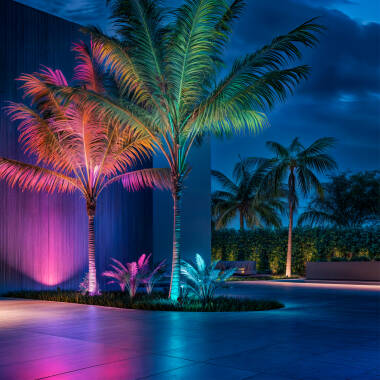 Image of Edit Vetusta 5W RGB LED Garden Spotlight