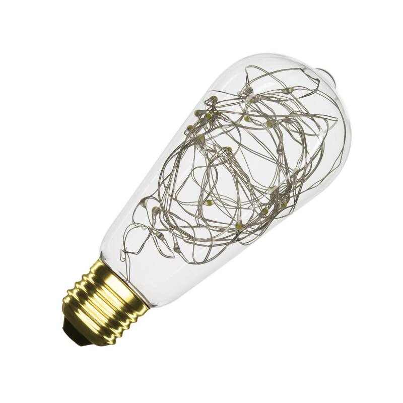 Image of 1.5W Warm White Dimmable LED Decorative Filament Squirrel Cage Bulb