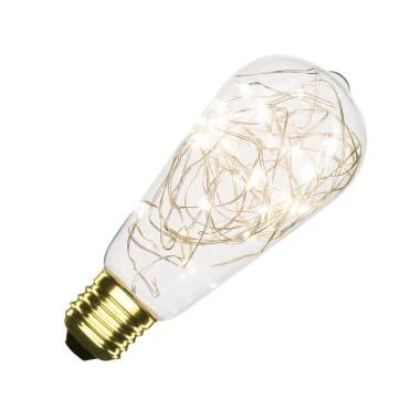 1.5W Warm White Dimmable LED Decorative Filament Squirrel Cage Bulb