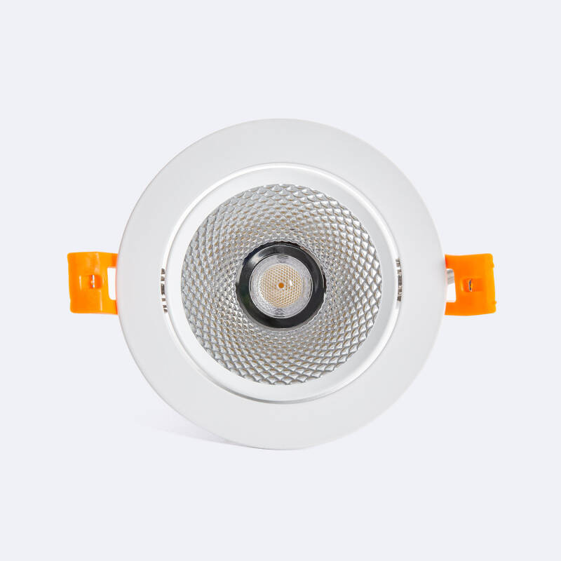 Image of Round 9W Cool Daylight COB LED Adjustable Downlight Cutout 90mm