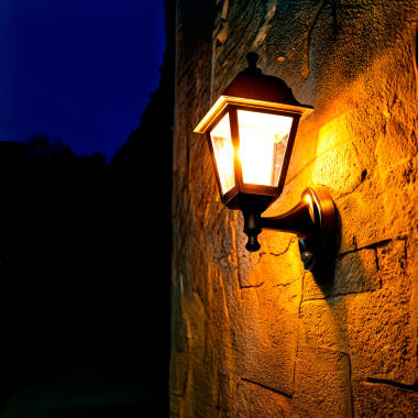 Image of Edit Mini Villa Outdoor Lantern Wall Light with PIR Sensor