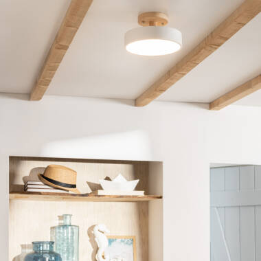 Image of Edit Whisty White Selectable LED Semi-Flush Ceiling Light