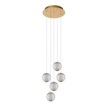 Image of Lucide Cintra 5 Light LED Cascade Ceiling Pendant