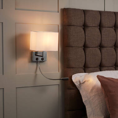 Edit Waldorf Wall Light with LED Reading Light