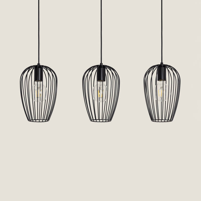 Image of Edit Telmi 3 Light Bar Ceiling Pendant