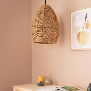 Image of Edit Mahali Braided Paper Ceiling Pendant Light