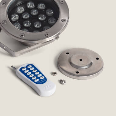 Image of Edit 15W 24V Submersible Colour Changing LED Surface Garden Spotlight IP68