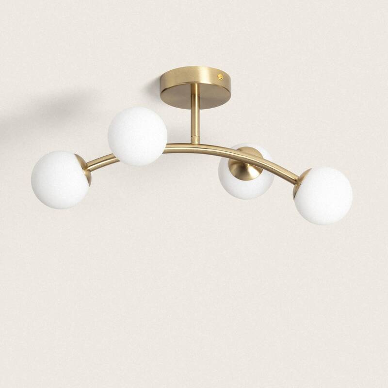Image of Edit Moonlight 4 Arm Semi-Flush Ceiling Light