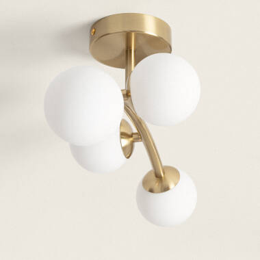 Image of Edit Moonlight 4 Arm Semi-Flush Ceiling Light