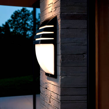 Image of Edit Titus Grid Outdoor Flush Wall Light