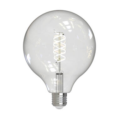 Image of Dar 8W Warm White Dimmable LED Decorative Filament 125mm Rustic Globe Bulb - Screw Cap