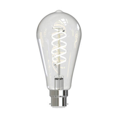 Image of Dar Rustika 8W Warm White Dimmable LED Decorative Filament Squirrel Cage Bulb - Bayonet Cap