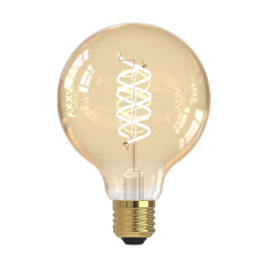 Image of Dar 5.5W Very Warm White Dimmable LED Decorative Filament 95mm Gold Globe Bulb - Screw Cap