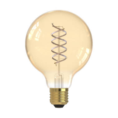 Dar 5.5W Very Warm White Dimmable LED Decorative Filament 95mm Gold Globe Bulb - Screw Cap