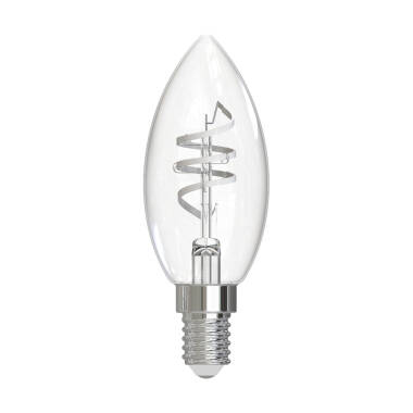 Dar 4.6W Dimmable LED Decorative Filament Candle Bulb - Small Screw Cap - Pack of 6