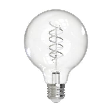 Dar 8W Warm White Dimmable LED Decorative Filament 95mm Clear Globe Bulb - Screw Cap