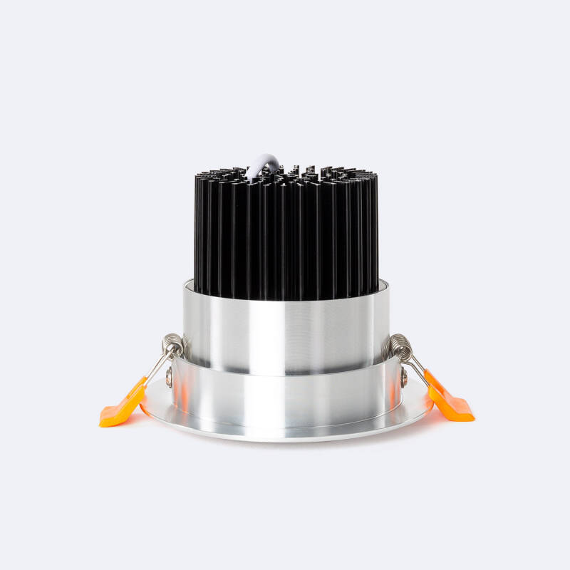 Image of Round 12W Cool Daylight COB LED Adjustable Downlight Cutout 90mm