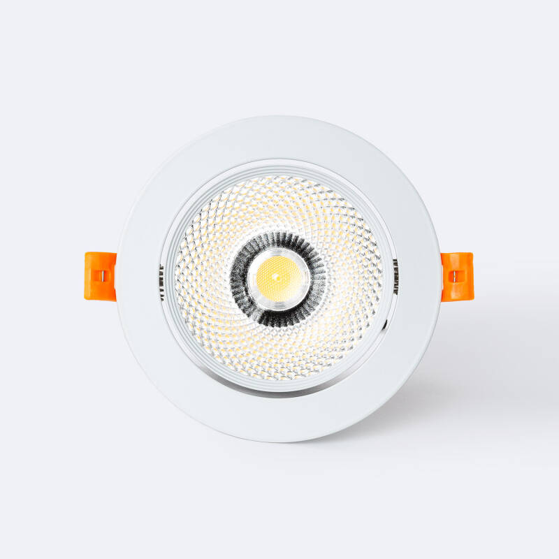 Image of Round 15W Cool Daylight COB LED Adjustable Downlight Cutout 113mm