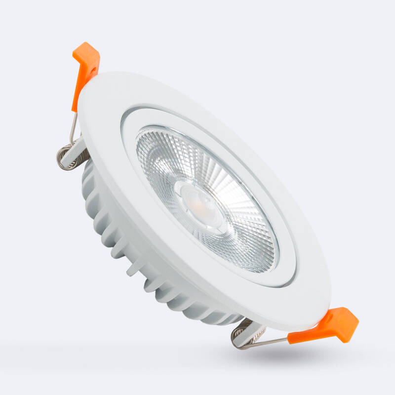 Image of Round Slim 10W Cool White COB LED Adjustable Downlight Cutout 90mm