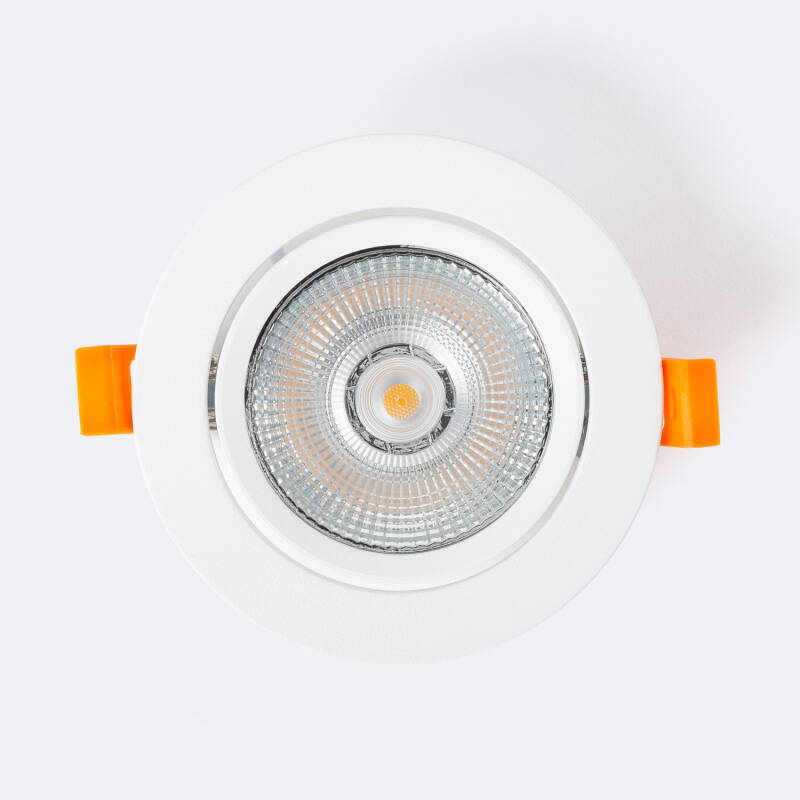 Image of Round Slim 10W Cool White COB LED Adjustable Downlight Cutout 90mm