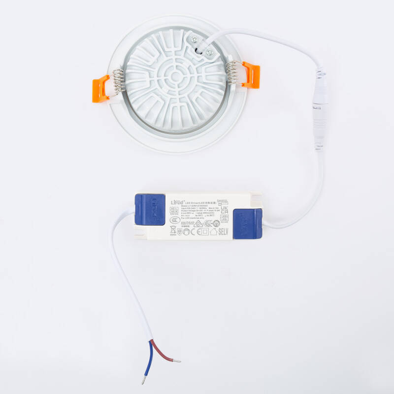 Image of Round Slim 10W Cool White COB LED Adjustable Downlight Cutout 90mm