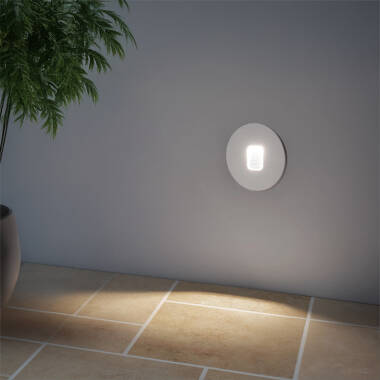 Edit Grasset Round 2W Cool White LED Recessed Outdoor Wall Light