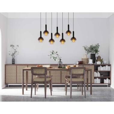 Image of Lucide Marius 7 Light Bar Ceiling Pendant