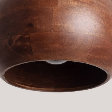Image of Iluzzia Kanan II Wood Ceiling Pendant Light