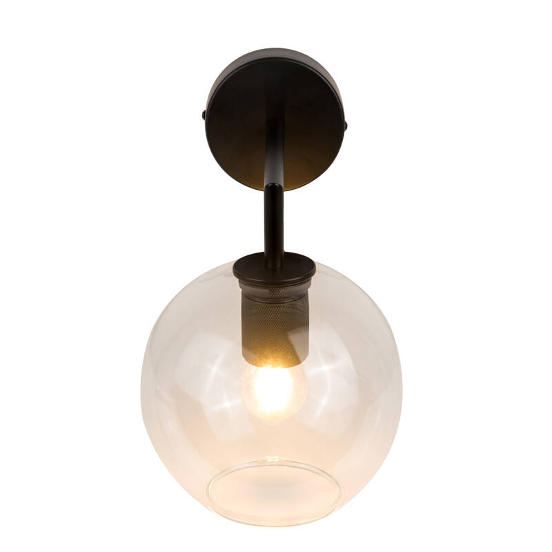 Image of Westport Knurl Orb Glass Wall Light