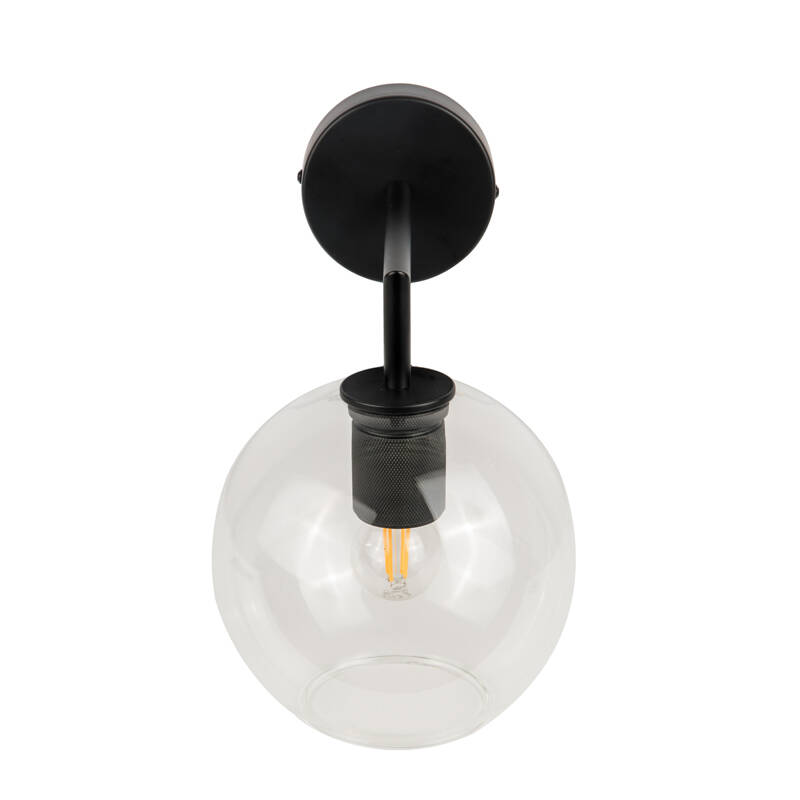 Image of Westport Knurl Orb Glass Wall Light