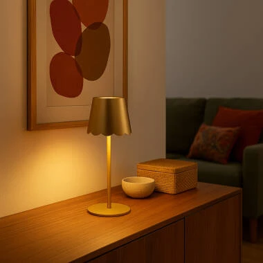 Edit Aoife USB Rechargeable Selectable LED Touch Table Lamp