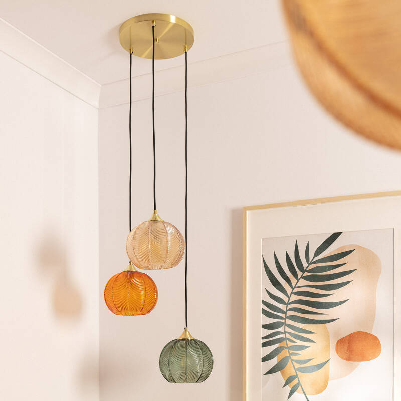 Image of Edit Klimt 3 Light Cluster Ceiling Pendant