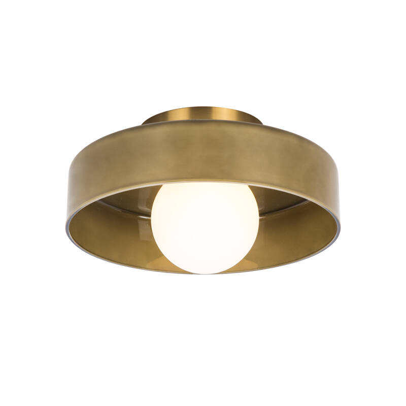 Image of Westport Monte Glass Flush Ceiling Light