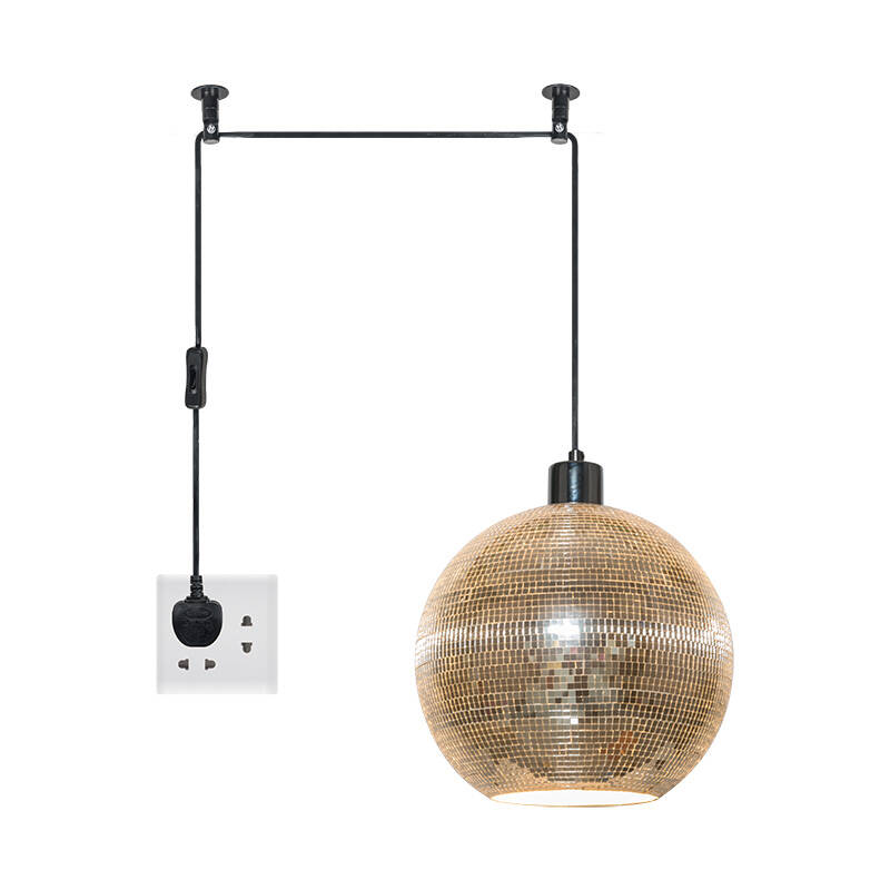 Image of Edit Dance Floor Ceiling Pendant Feature Light With Plug