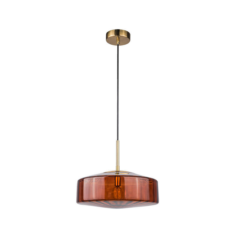 Image of Wisteria Smokey Brown Glass Ceiling Pendant Light