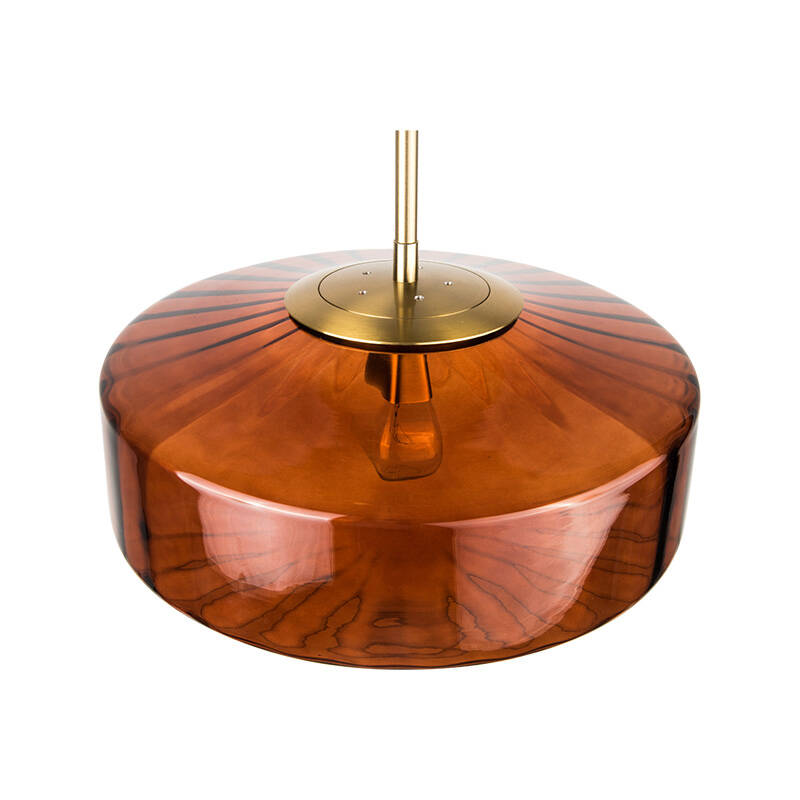Image of Wisteria Smokey Brown Glass Ceiling Pendant Light
