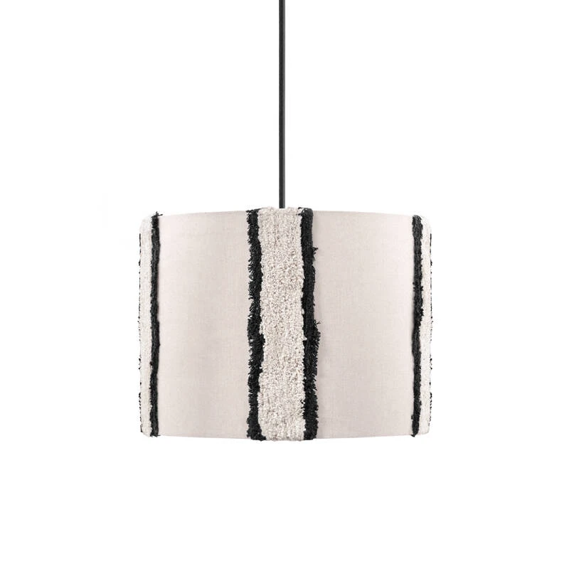 Image of Khudi & Khora Hemp Tufted Ceiling Pendant Shade