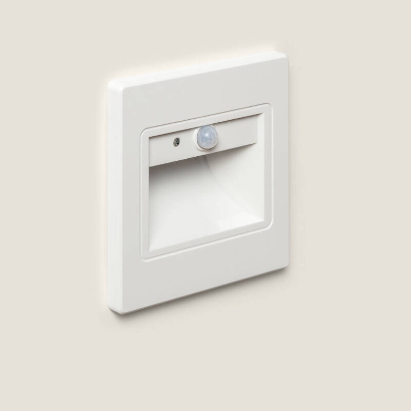 Image of Edit Bark Warm White LED Recessed Wall Light with PIR Sensor