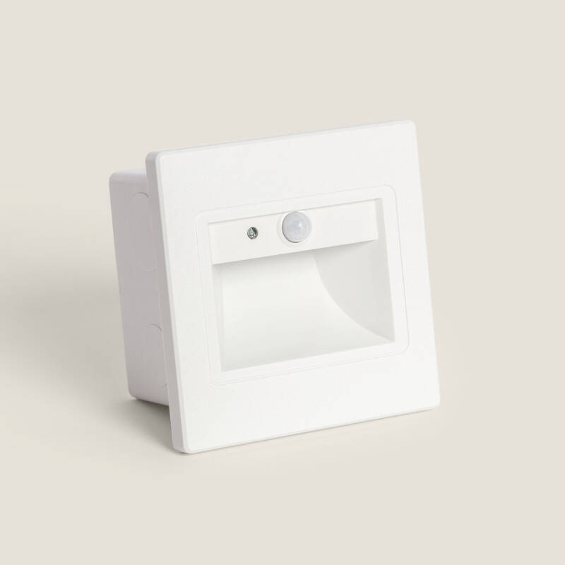 Image of Edit Bark Warm White LED Recessed Wall Light with PIR Sensor