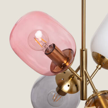 Image of Edit Papallona 4 Light Glass Ceiling Pendant - Multi