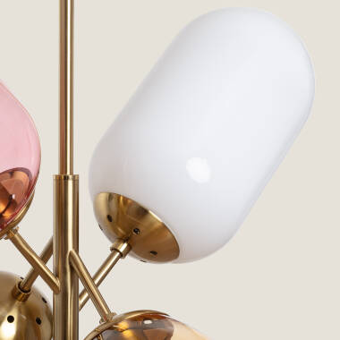 Image of Edit Papallona 4 Light Glass Ceiling Pendant - Multi