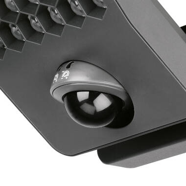 Image of Lutec Atlantis 14W 2000Lm Cool White LED IP54 Floodlight with PIR Sensor