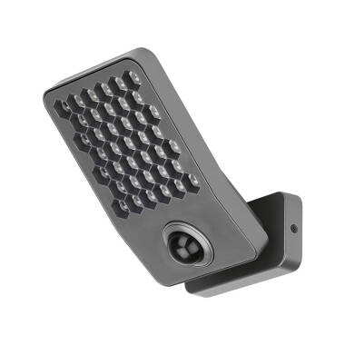 Lutec Atlantis 14W 2000Lm Cool White LED IP54 Floodlight with PIR Sensor