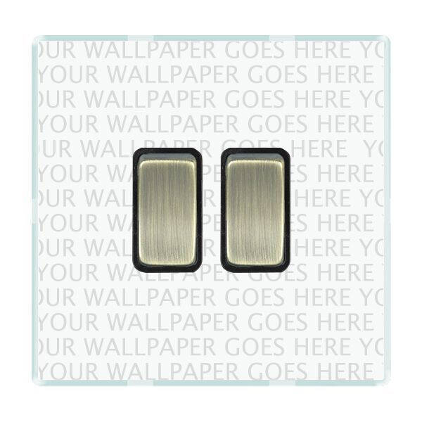Image of Wisteria Perception Clear Perspex 2 Way Rocker Switch