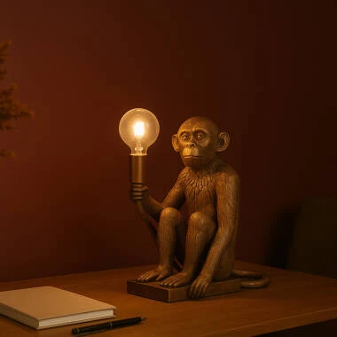 Edit Conor USB Rechargeable LED Monkey Table Lamp